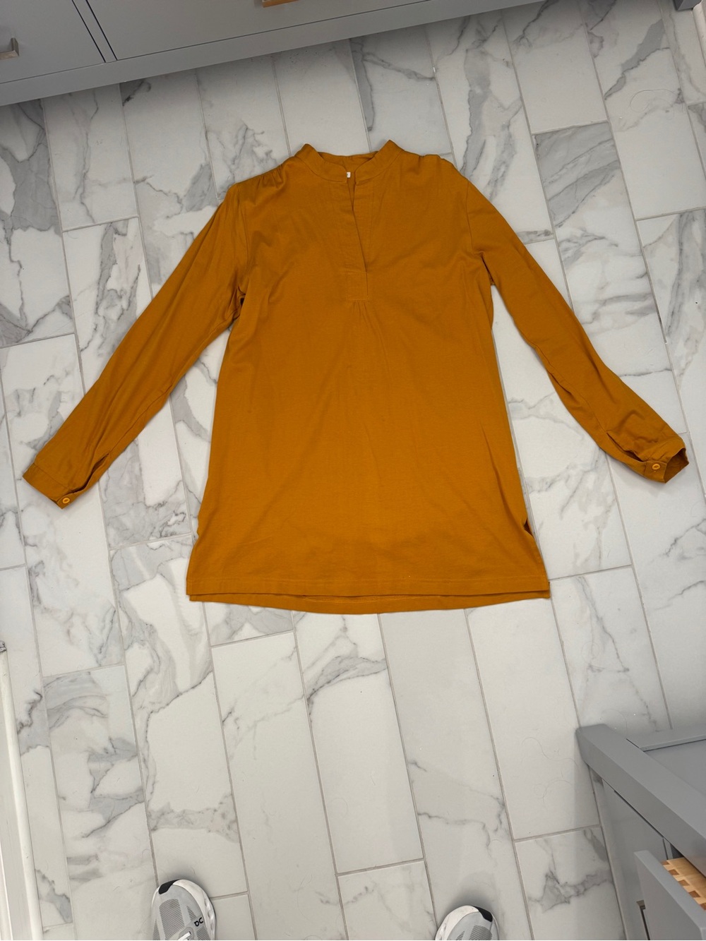 Mustard Long Sleeve Tunic dress